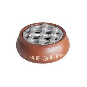 Handmade Designer Round Wooden Ashtray Excellent Quality Customizable Shape Hot Selling Fancy Metal Ashtray <b>Boxed</b> for Wholesale - Product Image 4