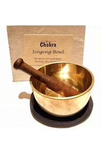 Cuenco cantor con palo de madera para curación de Chakras, atención plena y alivio del estrés cuenco cantor de metal - Product Image 2