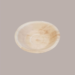 ชามซุปใบปาล์มออร์แกนิกทรงกลม25ชิ้น18ซม. ชามกระดาษแบบใช้แล้วทิ้งย่อยสลายได้ตามธรรมชาติสำหรับงานปาร์ตี้และตั้งแคมป์ - Product Image 2