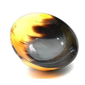 Bol de service en corne de buffle naturelle Couleur naturelle pour la cuisine Bol en corne de haute qualité au meilleur prix Bol de forme ronde - Product Image 6