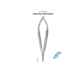 Porte-aiguilles micro BARRAQUER-TROUTMAN en acier inoxydable de haute qualité, 14 cm, droit, instruments chirurgicaux - Product Image 3