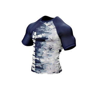 Nardon Apparel Vente en gros Dry Rashguard Surf Maillots de bain Manches courtes Compression Fitness Gym Logo personnalisé Vêtements de sport - Product Image 5