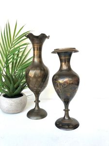 Modern Luxury Handmade Crystal Beaded Brass Flower Vase for Sofa/<b>Bedside</b> Reasonable Prices for Wedding Decorations - Product Image 6
