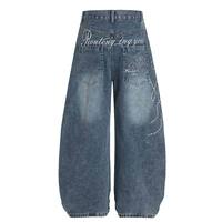 Jeans en denim délavé vintage OEM pour hommes - Respirant et écologique pour les saisons été/automne/hiver - Échantillon gratuit disponible
