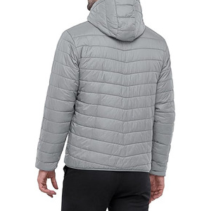 Chaqueta de Invierno Acolchada para Hombre, Estilo Deportivo, con Capucha, Cuello Alto, Cierre de Cremallera, Diseño Personalizado - Product Image 2