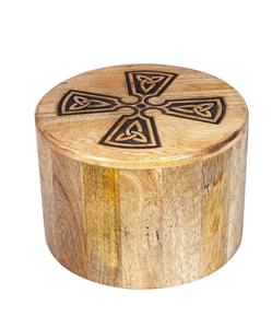 Urnes rondes en bois gravées pour cendres humaines adulte-boîte en bois urnes de crémation en palissandre pour cendres-enterrement-urnes funéraires grandes - Product Image 5