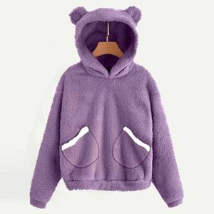 Nouveau sweat à capuche en fourrure d'oreilles de lapin pour l'automne/hiver, chaud et confortable - Product Image 5