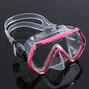 مخصص ملون إطار كبير أقنعة الغوص الحرة شعار مطبوع الزجاج المقسى نظارات سيليكون للأطفال - Product Image 4