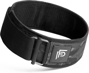 Cinturón de gimnasio con estampado de camuflaje Cinturón de levantamiento de pesas de neopreno con logotipo personalizado para gimnasio Cinturón de soporte trasero de neopreno ajustable para levantamiento de pesas - Product Image 1