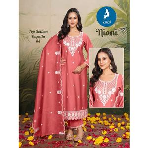 Nuevo exclusivo pantalón Kurti Vertican de corte recto tradicional de 3 piezas con Chanderi Dupatta hasta la rodilla de Maruti Fashion - Product Image 1