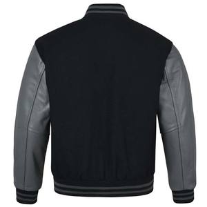 Chaqueta Universitaria Personalizada de Estilo Nuevo, Chaqueta Letterman de Lana HECHA a Medida al por Mayor con Mangas de Cuero, Chaqueta de Béisbol Universitaria para Hombre - Product Image 3