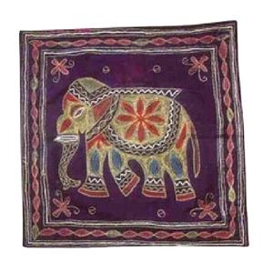 Manufacturer in India Premium Quality Elephant <b>Design</b> Polyester <b>Cushion</b> <b>Cover</b> Stylish Durable Accent for Home Decor Unique Sale - Product Image 1