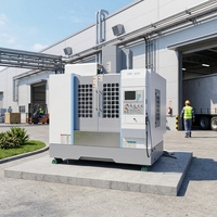 Centre d'usinage vertical CNC avec lubrification et refroidissement automatiques pour le perçage, le taraudage, le fraisage et les moules en aluminium