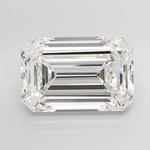 Diamant de laboratoire cultivé CVD de 15 carats, taille émeraude, certifié IGI, clarté VVS2, par Jk Creation - Product Image 1
