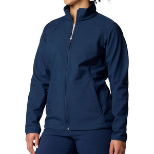 Veste softshell personnalisée pour hommes, automne, vêtements d'extérieur imperméables et respirants, tissu denim, style vintage avec service OEM - Product Image 4