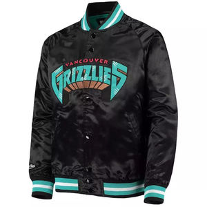 Vestes en Satin personnalisées pour hommes Baseball Satin Sports Team Jacket Whole Sale Rate 2025 Satin Jacket - Product Image 5