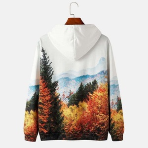 Nouvelle mode 2025, sweats à capuche personnalisés pour hommes de haute qualité, sublimation, 100% coton, imprimé, respirant, imperméable, surdimensionné pour la rue - Product Image 2