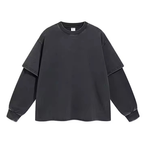 Recién llegado, sudaderas de manga larga para hombre, cremallera, logotipo personalizado, etiqueta personalizada, tendencia, moda, crea tu propio estilo - Product Image 5