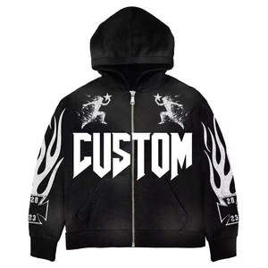 Chándal de Moda Urbana Vintage Lavado al Ácido con Logotipo Personalizado a Precio de Fábrica en Oferta - Product Image 2