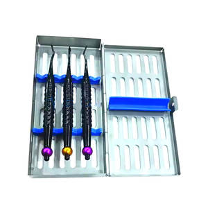 Proximateurs dentaires Ensemble de chirurgie pour implants Kit d'ascenseur PDL en acier de haute qualité avec revêtement noir Manuel d'instruments - Product Image 5