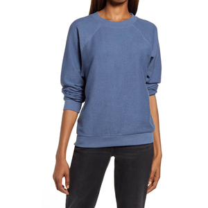 Sweat-shirt décontracté d'hiver pour femme, 100 % coton molletonné, logo personnalisable sur le devant, respirant, écologique, haute qualité, séchage rapide - Product Image 1