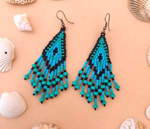 Pendientes de Cuentas Personalizados Bordados a Mano en Color Rosa, Joyería Festiva para Mujer al Mejor Precio - Product Image 4