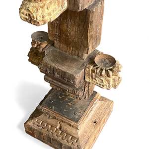 Candelabro de Madera con Diseño de Linterna, Elegantes Portavelas para Decoración del Hogar, Bodas, Navidad y Pascua - Product Image 4