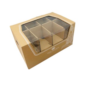 กล่องกระดาษลูกฟูกรีไซเคิลเป็นมิตรต่อสิ่งแวดล้อมพร้อมโลโก้ที่กำหนดเองสำหรับบรรจุภัณฑ์ผักและผลไม้ - Product Image 1