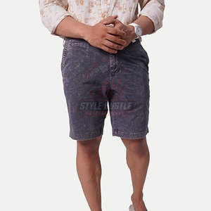 Shorts de Estilo Urbano con Lavado Ácido, Hechos con la Mejor Tela, Ligeros, Hechos a Medida, para Venta en Línea - Product Image 2
