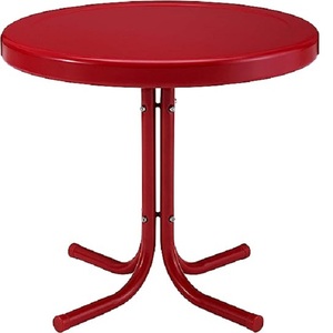 Mesa auxiliar de metal sólido de alta resistencia con mesa central decorativa para dormitorio con acabado martillado y doble tono, mesa de centro interior - Product Image 5