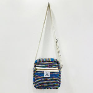 Sac bandoulière unisexe en chanvre et coton, artisanat de tissage à la main, écologique, durable, élégant pour une utilisation en soirée - Product Image 1