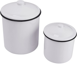 <b>Set</b> of 4 Gold Copper Kitchen Storage <b>Canister</b> with wood lid Vintage Home Metal Storage <b>Canister</b> - Product Image 6