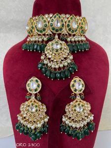 ชุดโชคเกอร์ลายจุดพร้อมต่างหูที่ออกแบบมาสำหรับผู้หญิงเด็กผู้หญิงสำหรับงานแต่งงานงานหมั้นไข่มุกชุดข้อความ - Product Image 2