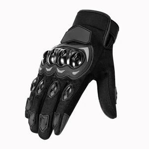 Guantes de moto de carreras de alta calidad personalizados OEM mejor cuero hecho para la máxima protección contra impactos en deportes de estilo motorista aplicable - Product Image 3