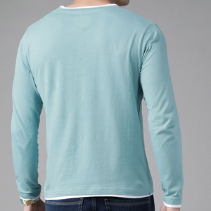 T Shirt 100% Cotton Grey Full Sleeve <b>Hand</b> Blank Loose Fit Long Sleeve T Shirt Cotton With Premium Quality <b>Men</b> T-Shirt for <b>Men's</b> - Product Image 3