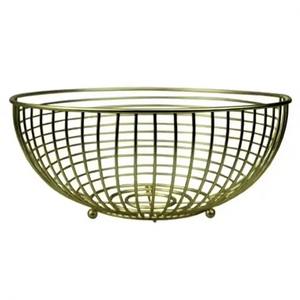 Panier de rangement multifonctionnel en fil de fer doré, style moderne classique, écologique et durable, pour la décoration intérieure et le rangement quotidien des légumes - Product Image 4