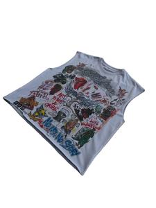 Camiseta de algodón 100% de fabricante, estilo oversize, corta, hip hop, con estampado de dibujos animados, para hombre, personalizada, streetwear, jersey de 260 gramos, impresión digital - Product Image 2