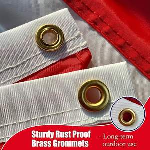 Drapeau canadien pour bateau, 12x18 pouces, brodé, imperméable, en polyester durable, petit drapeau canadien, double face, pour extérieur - Product Image 5