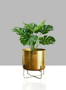 Pot de plantes en laiton Simple maison intérieur salon en fer forgé multicouche cintre de sol plante Pot de fleur balcon pour la vente - Product Image 6
