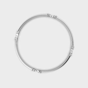 OEM 925 Sterling Sliver Infinity Knot Diamond <b>Bangle</b> Bracelet <b>for</b> <b>Women</b> - Product Image 3