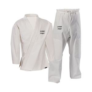 Kimonos de BJJ unisex 100% algodón al por mayor, uniformes de BJJ personalizados con tejido perlado, uniformes de artes marciales con tejido perlado de 350 g/m². - Product Image 2