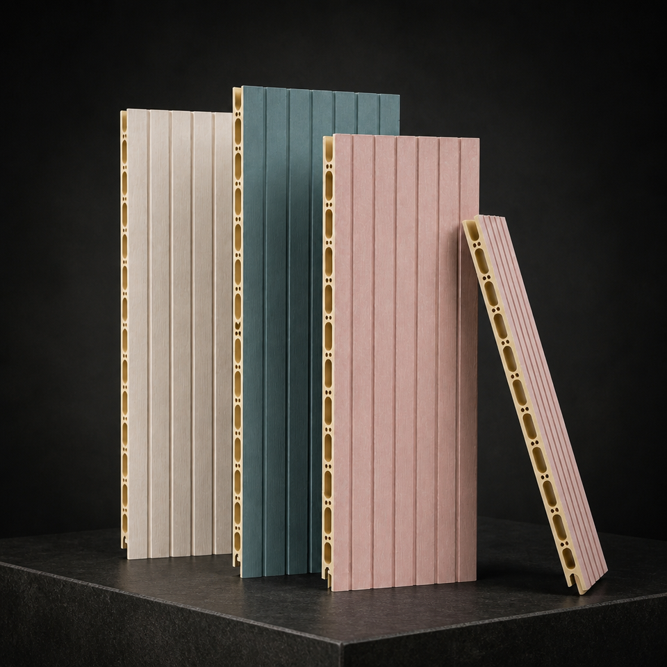 Fluted Decorative Wall Panel Interior Board PVC WPC Panel for TV ...