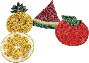 Best Woven Design <b>Table</b> <b>Coaster</b> Set Jute Material With Beast Glass Beads for Parties and Decorative Tableware Pad/Mat - Product Image 3