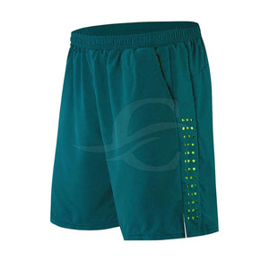 กางเกงขาสั้นออกกำลังกายผู้ชายสั่งทำขายส่ง เอวยางยืด แห้งเร็ว ระบายอากาศได้ดี ยืดหยุ่น เหมาะสำหรับวิ่ง ฟิตเนส ลายเรียบ สีพื้น แบบลำลอง - Product Image 1