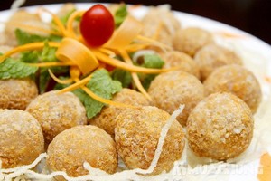 เผือกทอดเต็มไปด้วยถั่วเขียวทอดเผือกอัดแน่นไปด้วยถั่วบดที่ผลิตในเวียดนาม - Product Image 3