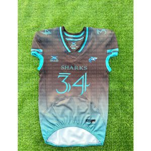 Camiseta de fútbol americano más exigente Diseña tu propia ropa atlética impresa por sublimación Camisetas de fútbol americano - Product Image 3