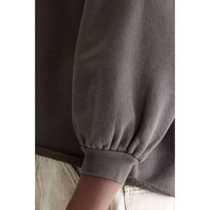 เสื้อสเวตเตอร์แขนยาวสำหรับผู้หญิงมีสไตล์แบบใหม่เสื้อสเวตเชิ้ตผ้าฟลีซหนาผ้าฝ้าย100% คอกลมสำหรับฤดูหนาว - Product Image 4