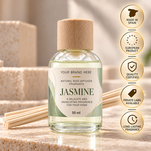 Diffusore di Aromi al Gelsomino OEM 50ml |   Delicata Fragranza Floreale per la Casa |   Fornitore di Marchi Privati Spagna - Product Image 1