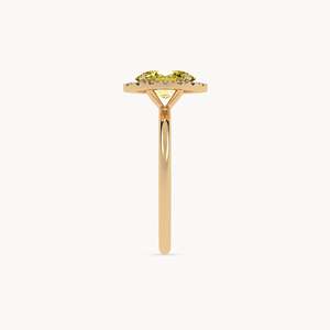 Bague de fiançailles en or 14 carats avec diamant de laboratoire Ray - Product Image 5
