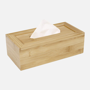 Fabuleux support de boîte à mouchoirs Rectangle meilleure qualité en boîte à mouchoirs en bois d'acacia pour hôtel bureau vaisselle porte-serviettes - Product Image 3